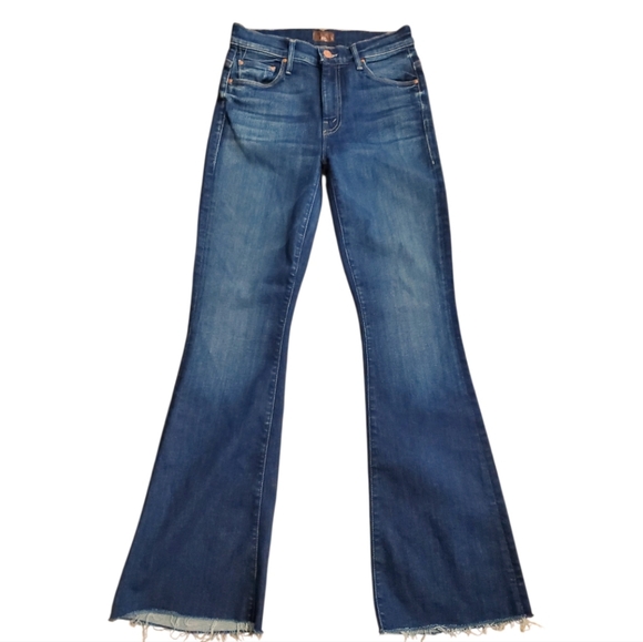 MOTHER Denim - MOTHER The Weekender Fray Flare Jeans | Blue Wash | Size 25 |